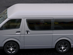 toyota hiace passenger van 2013 Modelo 3D