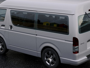 toyota hiace passenger van 2013 Modelo 3D