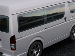 toyota hiace passenger van 2013 Modelo 3D