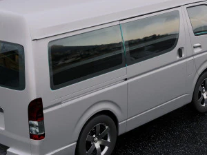 toyota hiace passenger van 2013 3D Model in Van and Minivan 373401