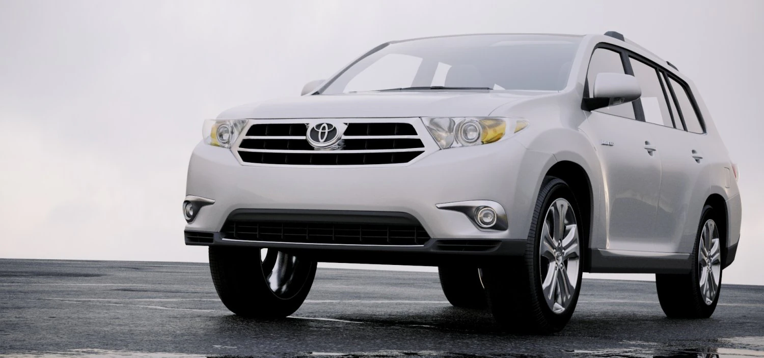 toyota highlander 2011 3D Model .c4d .max .obj .3ds .fbx .stl .blend