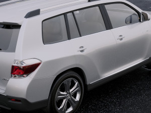 toyota highlander 2011 3D 模型