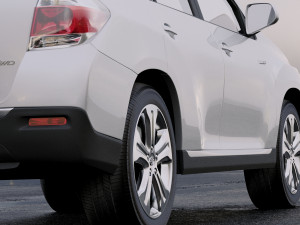 toyota highlander 2011 3D 模型