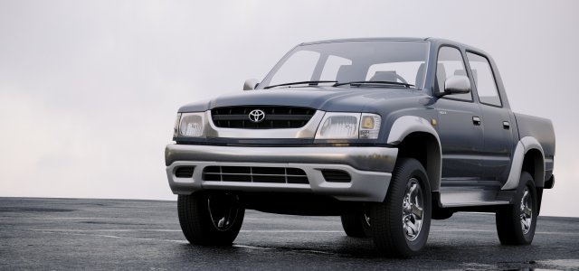 toyota hilux double cab 2001 3D Модель .c4d .max .obj .3ds .fbx .stl .blend 