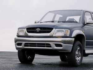 toyota hilux double cab 2001 3D Model