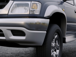toyota hilux double cab 2001 3D Модель