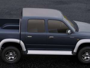toyota hilux double cab 2001 3D Модель