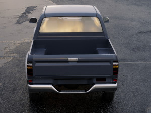 toyota hilux double cab 2001 3D Модель