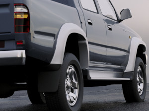 toyota hilux double cab 2001 3D Модель