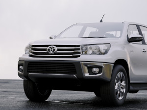 toyota hilux double cab hi rider 2015 3D Model