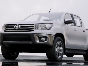 toyota hilux double cab hi rider 2015 3D Модель