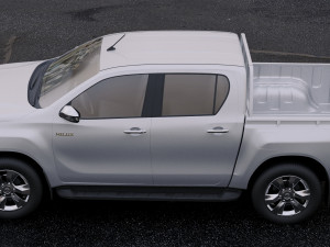 toyota hilux double cab hi rider 2015 3D Модель