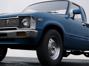toyota hilux regular cab 1978 Modelo 3D