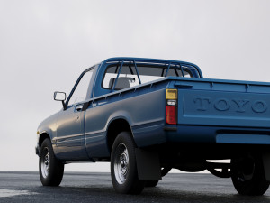 toyota hilux regular cab 1978 Modelo 3D