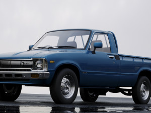 toyota hilux regular cab 1978 Modelo 3D