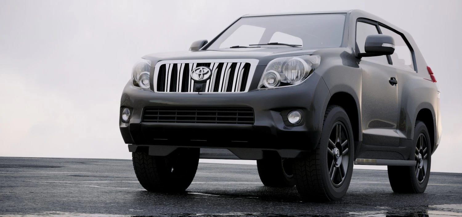 toyota land cruiser prado 3-door 2011 3D Model .c4d .max .obj .3ds .fbx .stl .blend