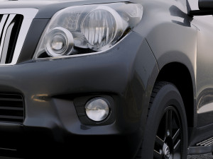 toyota land cruiser prado 3-door 2011 3D Model