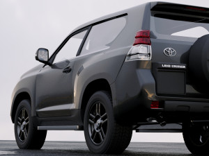 toyota land cruiser prado 3-door 2011 3D Model