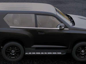 toyota land cruiser prado 3-door 2011 3D Model
