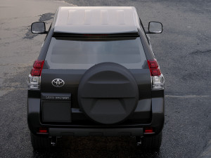 toyota land cruiser prado 3-door 2011 3D Model