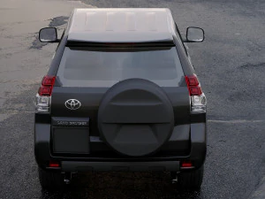 toyota land cruiser prado 3-door 2011 3D Model