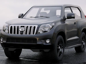 toyota land cruiser prado 3-door 2011 3D Model