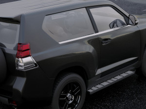 toyota land cruiser prado 3-door 2011 3D Model
