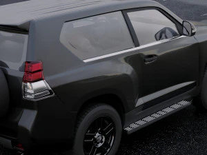 toyota land cruiser prado 3-door 2011 3D Model