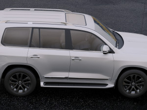 toyota land cruiser vxr 2016 3D Model