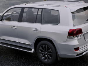 toyota land cruiser vxr 2016 3D Model