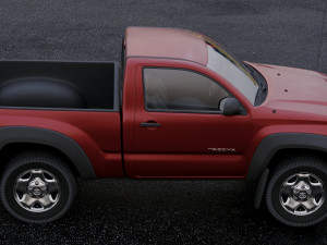 toyota tacoma regular cab 2011 3D Model