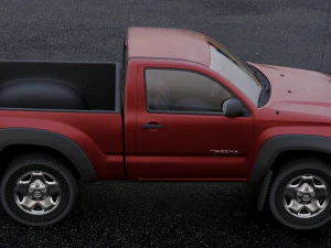 toyota tacoma regular cab 2011 3D Model