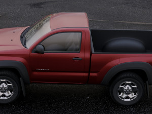 toyota tacoma regular cab 2011 3D Model