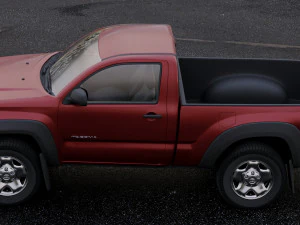 toyota tacoma regular cab 2011 3D Model
