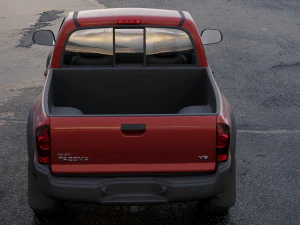 toyota tacoma regular cab 2011 3D Model