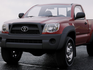 toyota tacoma regular cab 2011 3D Model