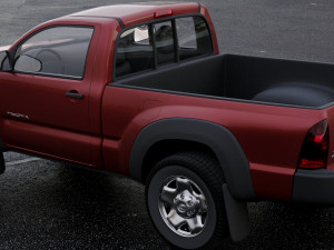 toyota tacoma regular cab 2011 3D Model