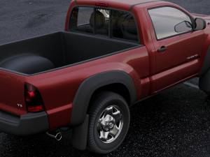 toyota tacoma regular cab 2011 3D Model