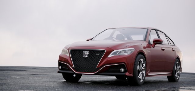 toyota crown rs advance 2018 Model 3D .c4d .max .obj .3ds .fbx .stl .blend 