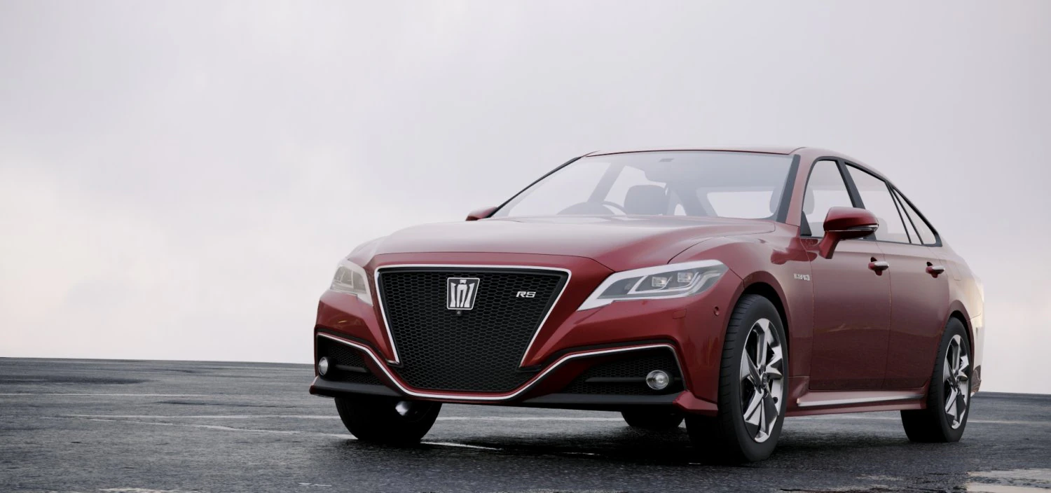 toyota crown rs advance 2018 3D Model .c4d .max .obj .3ds .fbx .stl .blend 