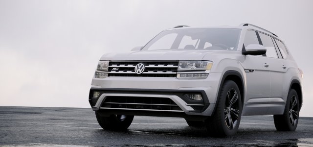 volkswagen atlas r-line 2017 Model 3D .c4d .max .obj .3ds .fbx .stl .blend 