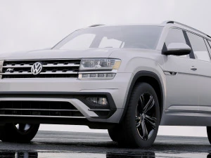 volkswagen atlas r-line 2017 3D Model
