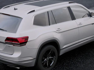 volkswagen atlas r-line 2017 3D Model