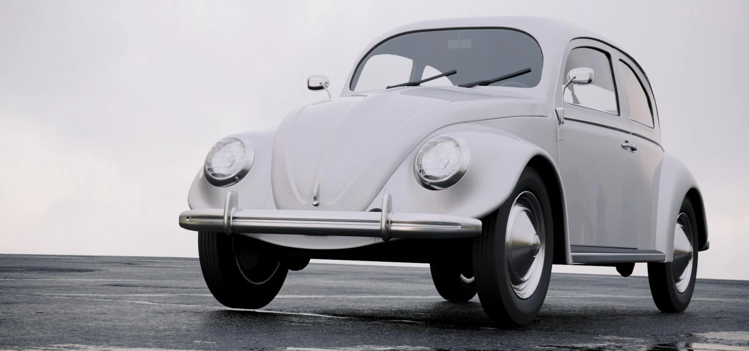 volkswagen beetle 1949 3D Model .c4d .max .obj .3ds .fbx .stl .blend