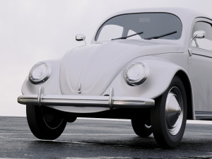 volkswagen beetle 1949 3D Model