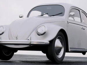 volkswagen beetle 1949 3D Model