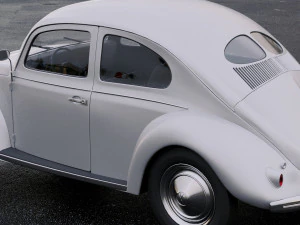 volkswagen beetle 1949 3D Model