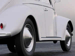 volkswagen beetle 1949 3D Model