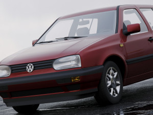 volkswagen golf 1993 Modèle 3D