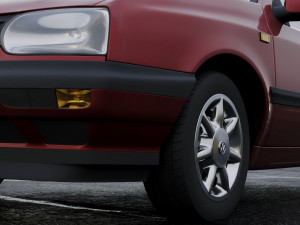 volkswagen golf 1993 3Dモデル